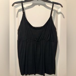 Black beaded camisole